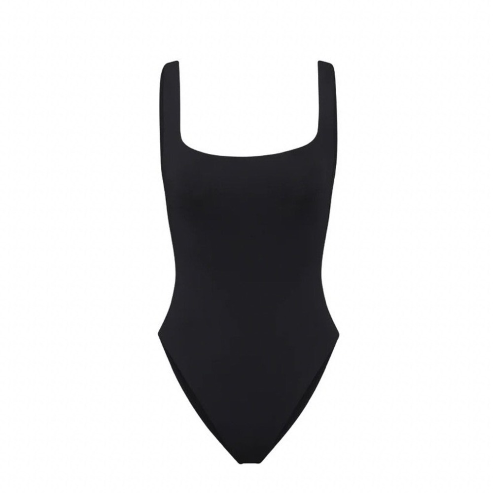 Left On Friday Sunday Streamline Suit HIGH CUT LEG Black Small New Without Tags
